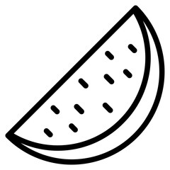 Watermelon line icon