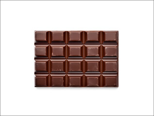 Royalty-Free, High-Resolution chocolate bar on white background
