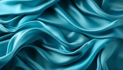 Obraz premium blue silk background. luxurious smooth silk texture. blue silky smooth fabric. blue shiny satin background. blue background