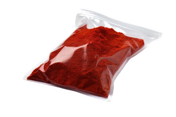 Chili Powder Packaging Isolated On Transparent Background