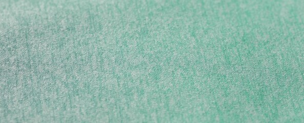 Obraz premium Texture of turquoise fabric as background, closeup