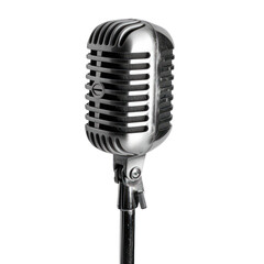 Karaoke microphone Isolated on transparent background, PNG