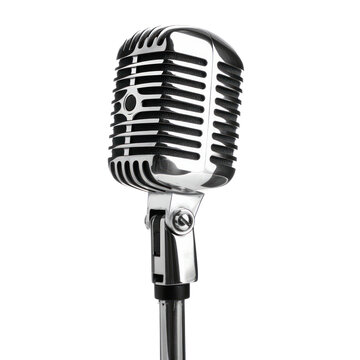 Karaoke microphone Isolated on transparent background, PNG