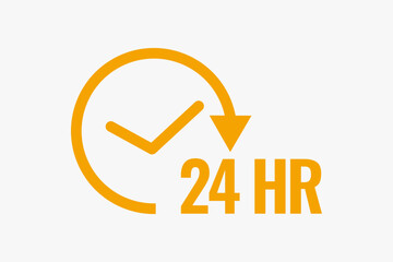 24 hour open service icon 