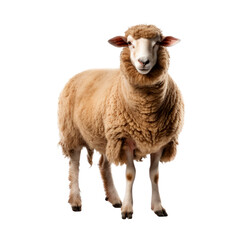 Cut out of a sheep Isolated on transparent background, PNG