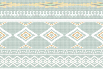 ikat African Indian art, Abstract White. Ethnic beautiful seamless pattern. India Thai pattern. Mexican striped style. Native traditional. Design for background, fabric, clothing Kente.