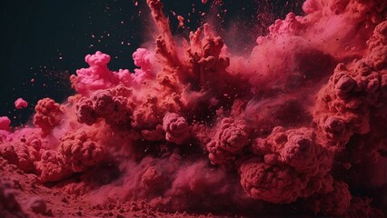 Abstract burst of colour Pink and blue powder energy  explosions texture, wallpaper, pattern, background screen saver