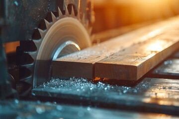 Metal sawing close up. - obrazy, fototapety, plakaty