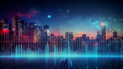 Revolutionizing Healthcare: Futuristic Analytics Data with Heartbeat Rate Background for Advanced Analysis