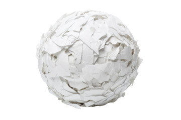 Paper Ball Isolated On Transparent Background
