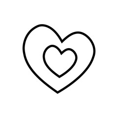 Heart icon vector. love illustration sign. romance symbol.