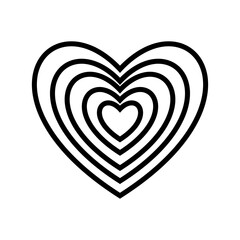 Naklejka premium Heart icon vector. love illustration sign. romance symbol.