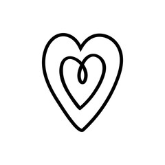 Heart icon vector. love illustration sign. romance symbol.