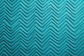 Turquoise zig-zag wave pattern carpet texture background