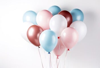 nice colorful balloons, simple and elegant, there is empty space for greeting text, wallpaper, posters, advertisements, etc., if there are not enough choices, please click