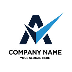 Obraz premium Initial A Logo Design