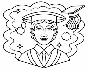 A man in an academic hat