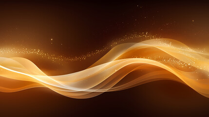 Fototapeta premium Luxurious and futuristic golden empty stage, golden particles background in stage shape