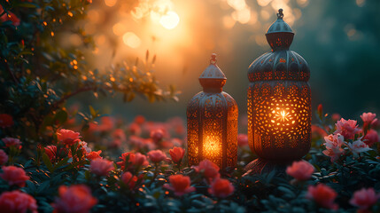 ramadan Kareem  background - obrazy, fototapety, plakaty
