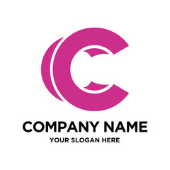 Fototapeta premium Initial CC Logo Design