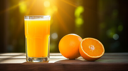 Fototapeta premium freshly squeezed orange juice