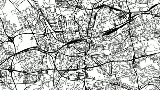 Zoom Out Road Map of Dortmund Germany