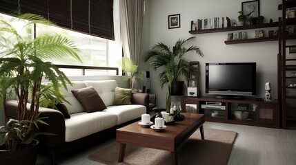 A modern living room interior