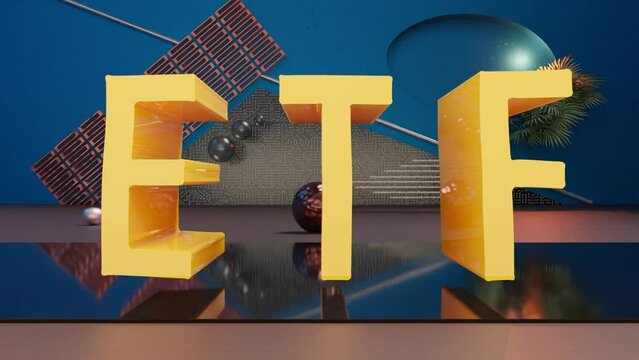 Loop Animation ETF.Abstract Motion Graphics.