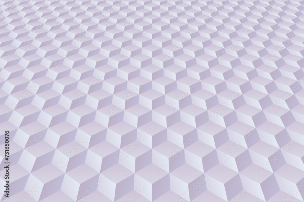 Aufkleber abstract mosaic background in projection with 3d cubes. vector