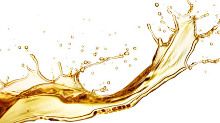 oil splash on transparent background, cut out