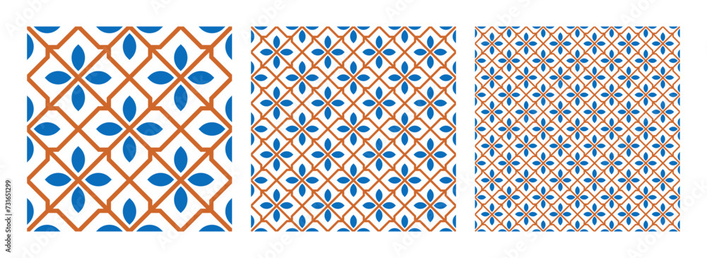 Poster geometric pattern, seamless abstract pattern vector decorative graphic design wallpaper background f