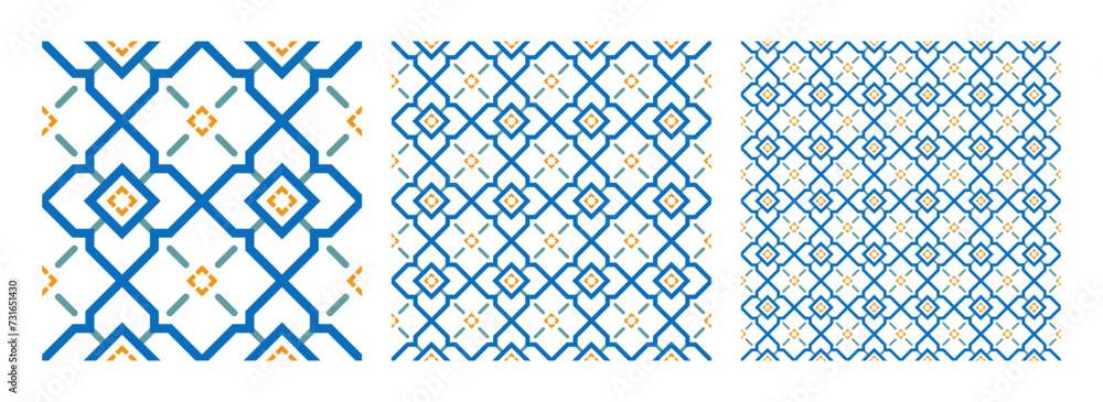 Poster geometric pattern, seamless abstract pattern vector decorative graphic design wallpaper background f