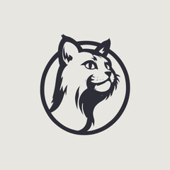 Cat Logo Design EPS Format Very Cool