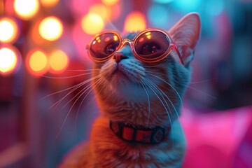 Sunglasses Cat Generative AI