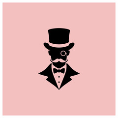 gentleman tuxedo suit top hat monocle