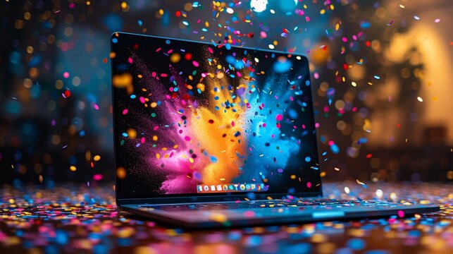 Colorful Explosion of Confetti and Glitter: A Monthly Celebration of Creativity and Innovation Generative AI