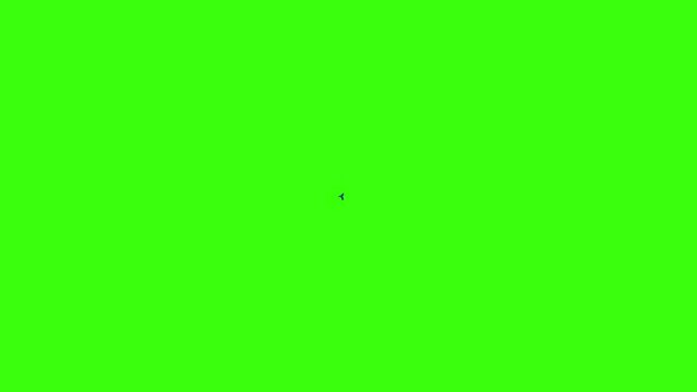 Page tear animation on a green screen. Paper tear transition with key color. Chroma key, 4K video