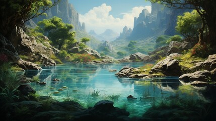 Tranquil Haven: Lush Landscapes and Serene Waters