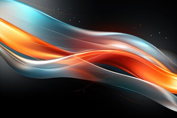 Fototapeta premium Abstract background with orange, silver, blue and orange. Abstract background awareness silver ribbon
