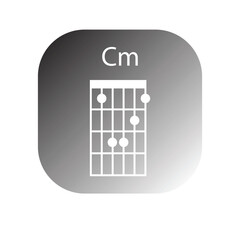 guitar chord icon vector