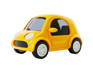 Colorful toy cars on transparent background PNG