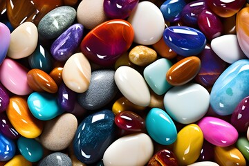 stones glowing shine background