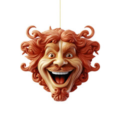 april fools day ornament isolated design