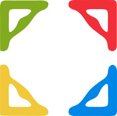 Square frame illustration. Abstract decorative frame hand drawing design element