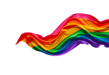rainbow flag on transparent background