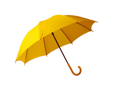 yellow umbrella isolated on a transparent background