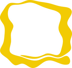 Square frame illustration. Abstract decorative frame hand drawing design element