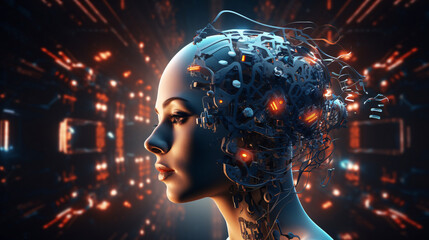 Ai concept of robot