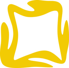 Square frame illustration. Abstract decorative frame hand drawing design element