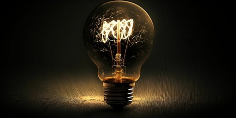AI generated illustration of a bulb